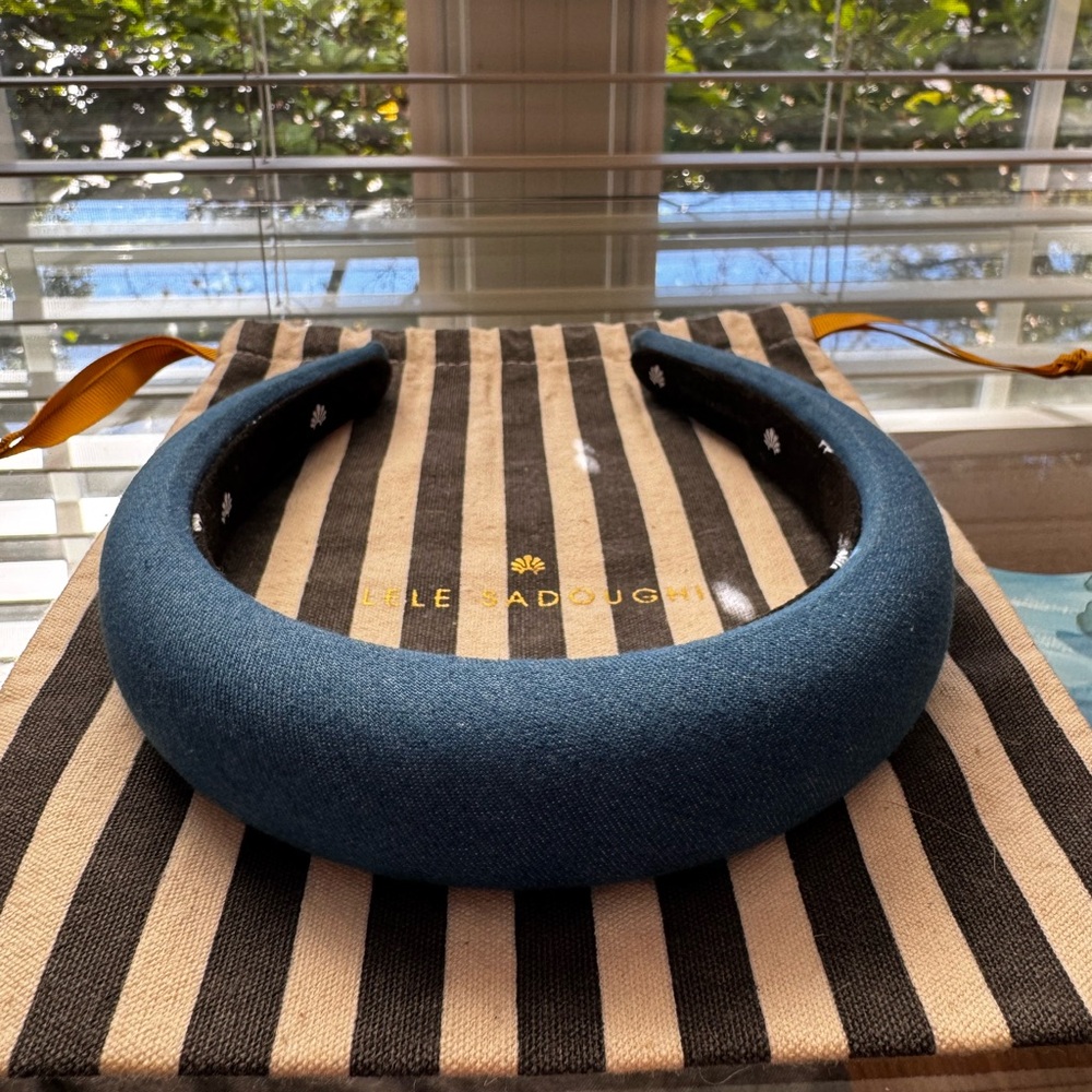 Lele Sadoughi Denim Padded Headband